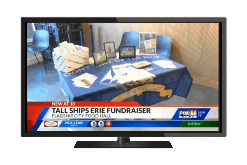 Clip from local news station