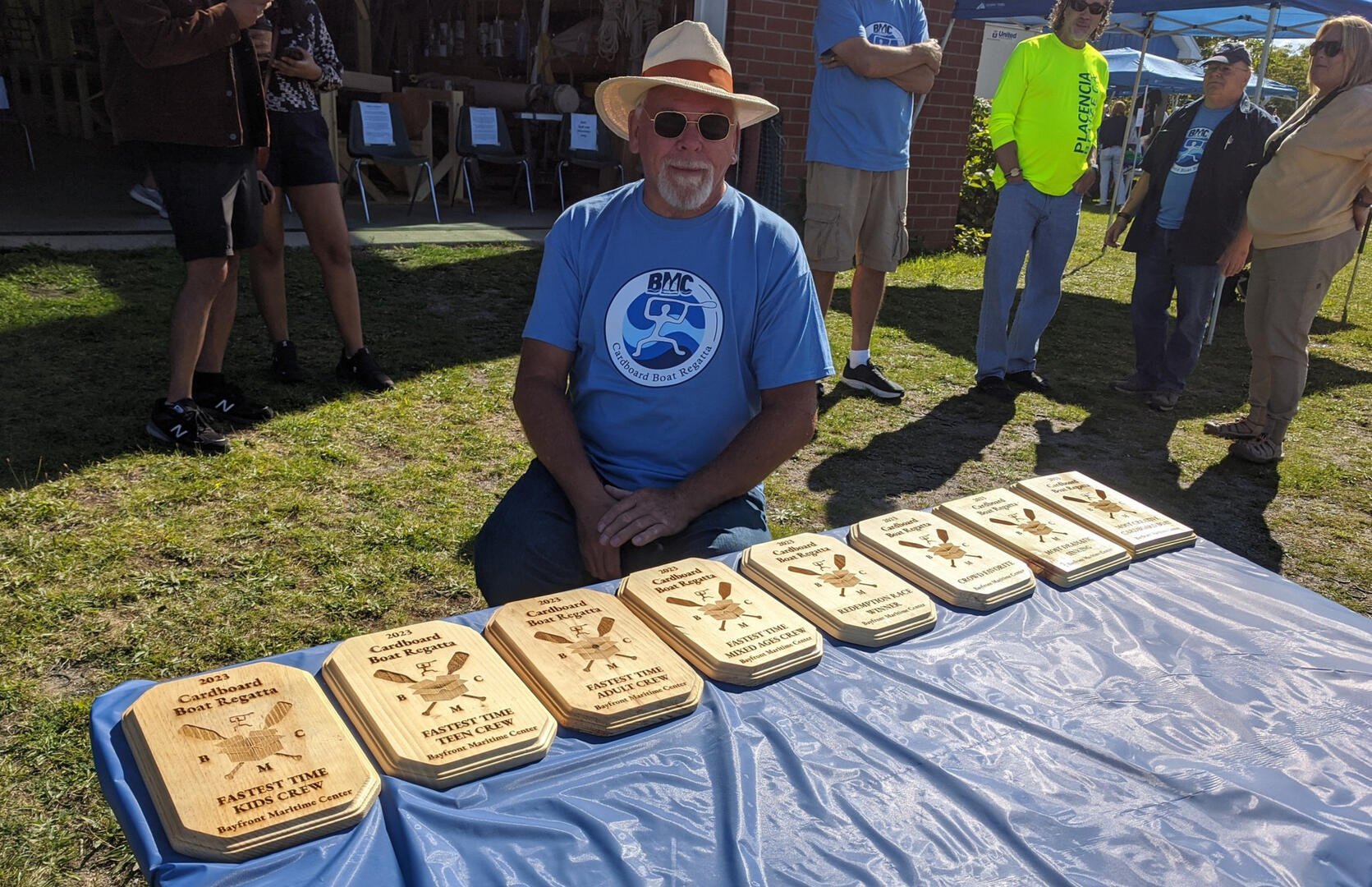 Awards displayed at the 2023 Regatta