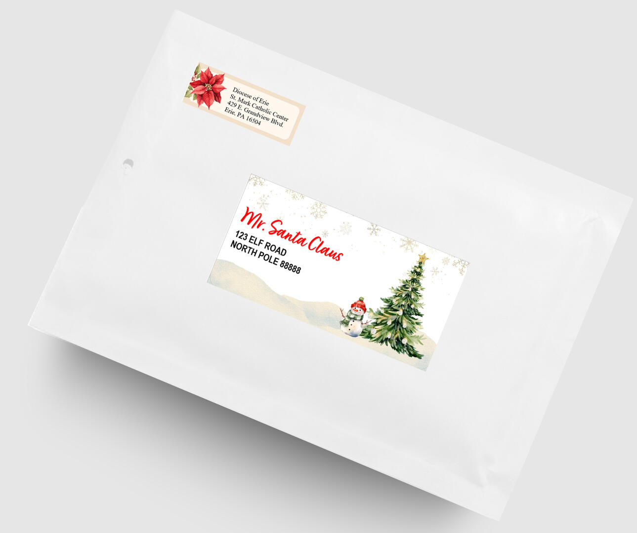 Return &amp; Shipping Labels (example address)